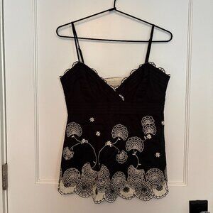 Karen Millen Black & Cream Top